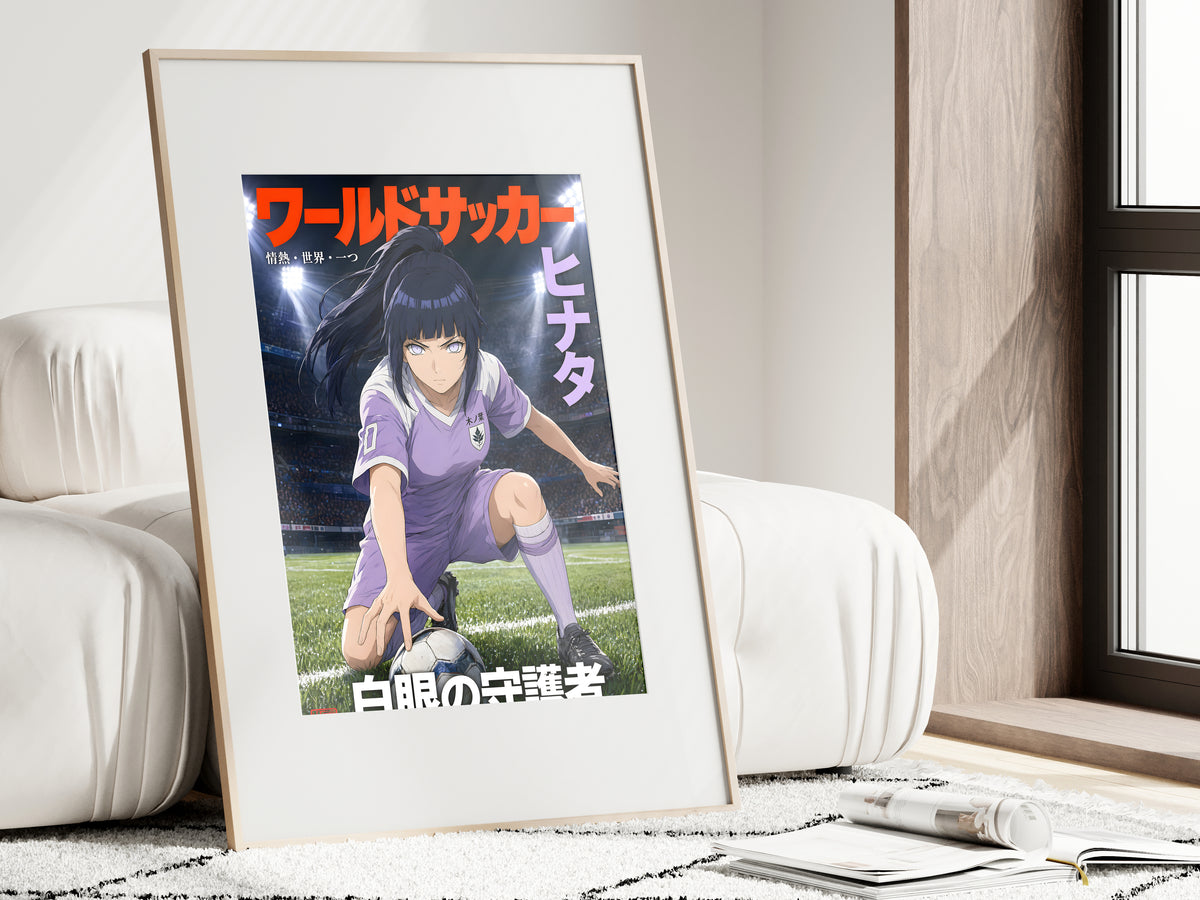 Naruto Hinata Football Cover Anime Poster — i01462