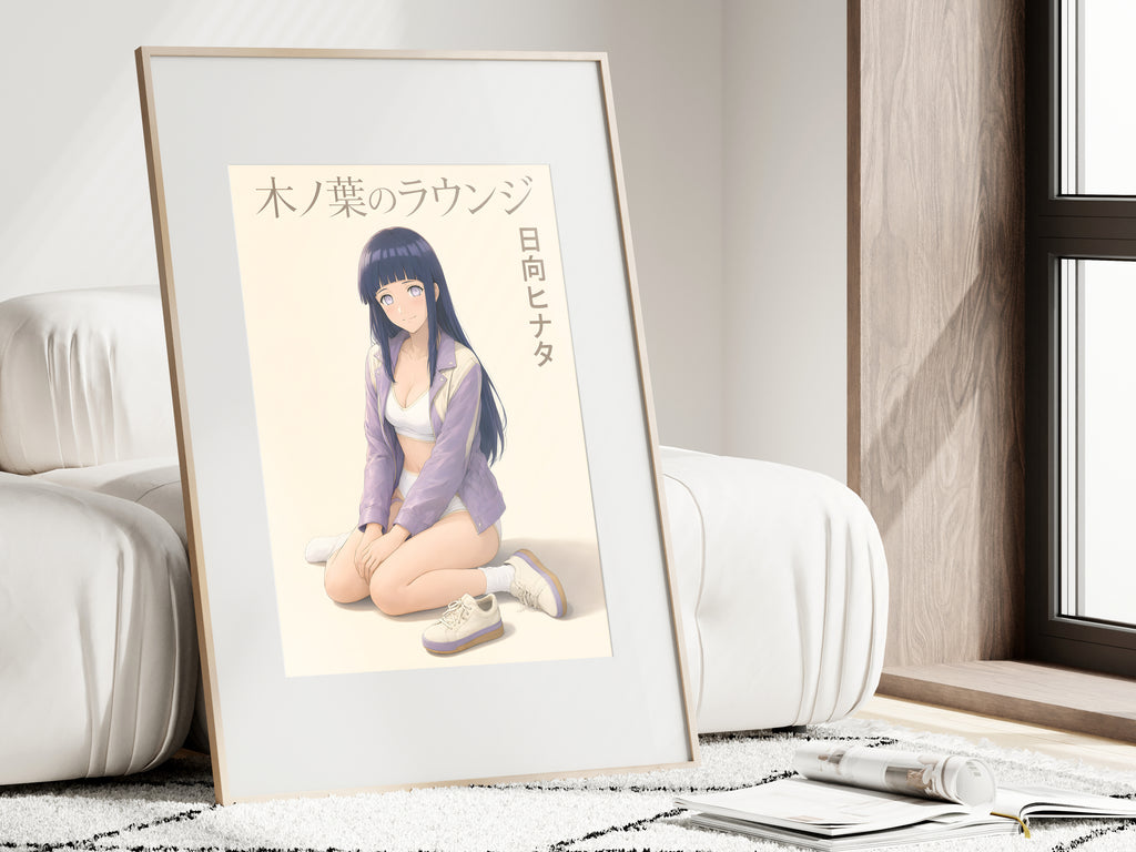 Naruto Hinata Lavender Lounge Anime Poster — i01462