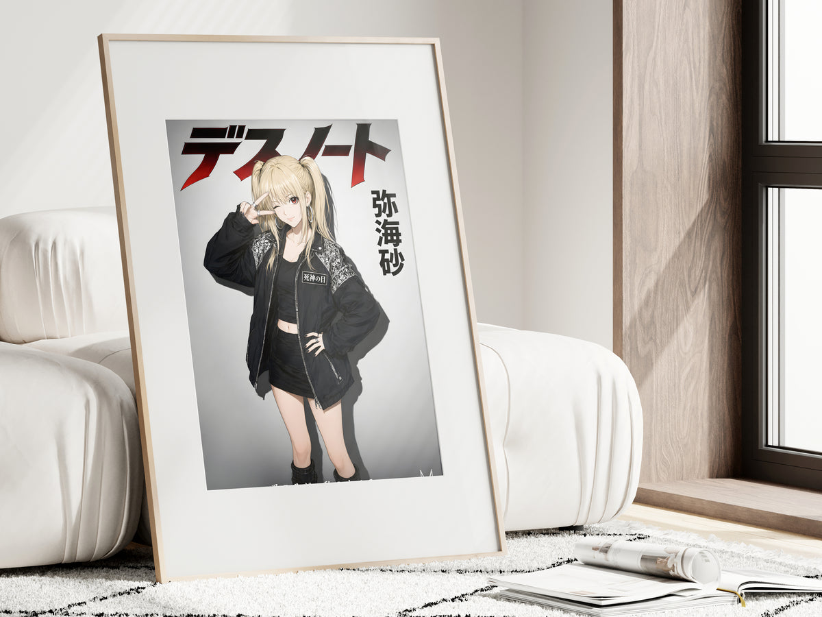 Death Note Misa Black Streetwear Anime Poster — i01462