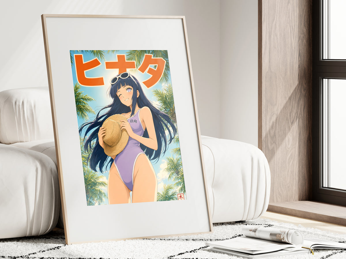 Naruto Hinata Tropical Sky Anime Poster — i01462