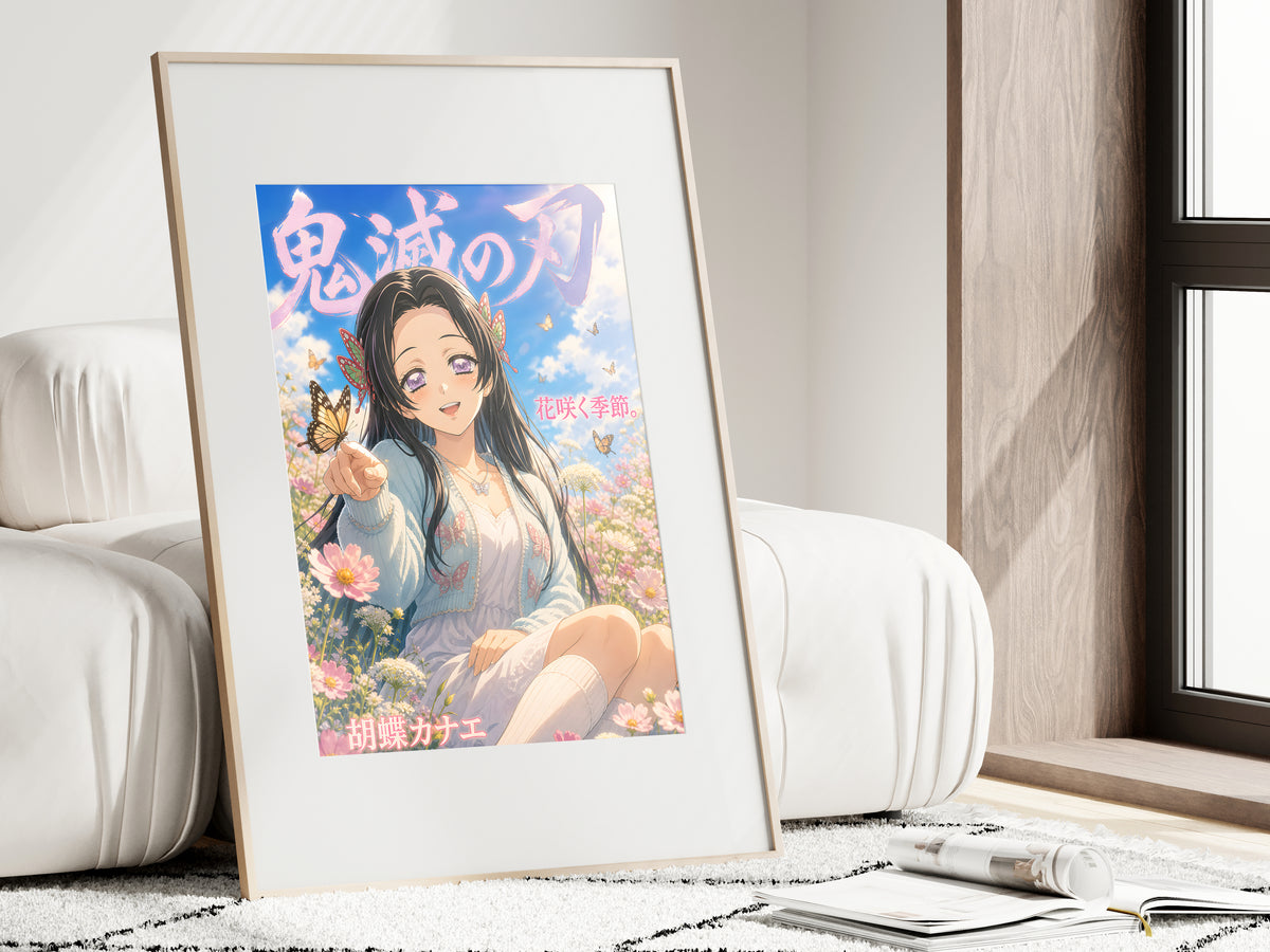 Demon Slayer Kanae Butterfly Meadow Anime Poster — i01462