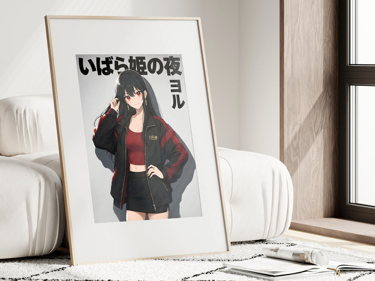 Spy x Family Yor Black Motorcycle Jacket Portrait Anime Poster — i01462