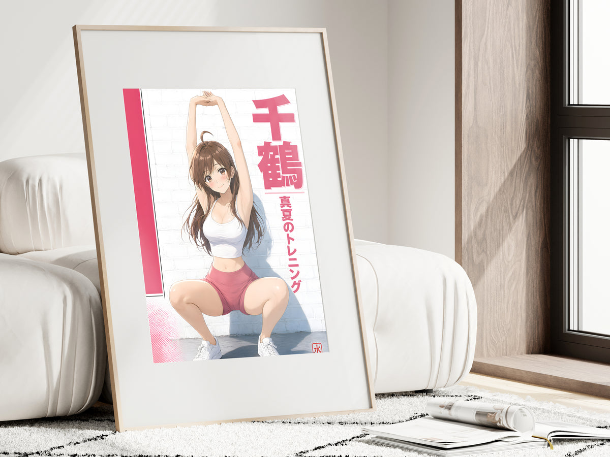 Rent a Girlfriend Chizuru White Brick Stretch Anime Poster — i01462