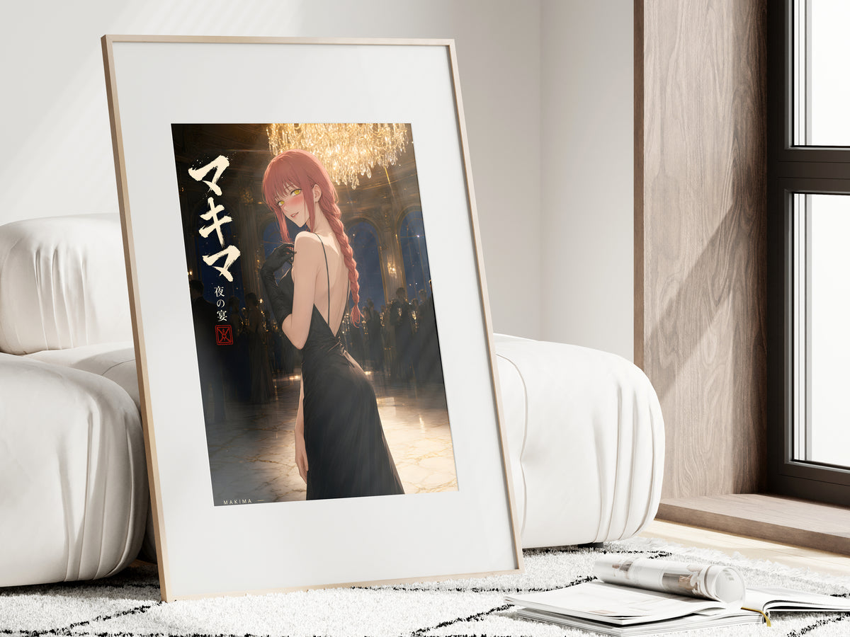 Chainsaw Man Makima Chandelier Gala Gown Anime Poster — i01462