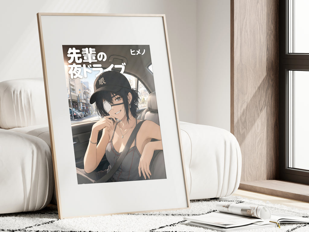 Chainsaw Man Himeno Car Seat Portrait Anime Poster — i01462