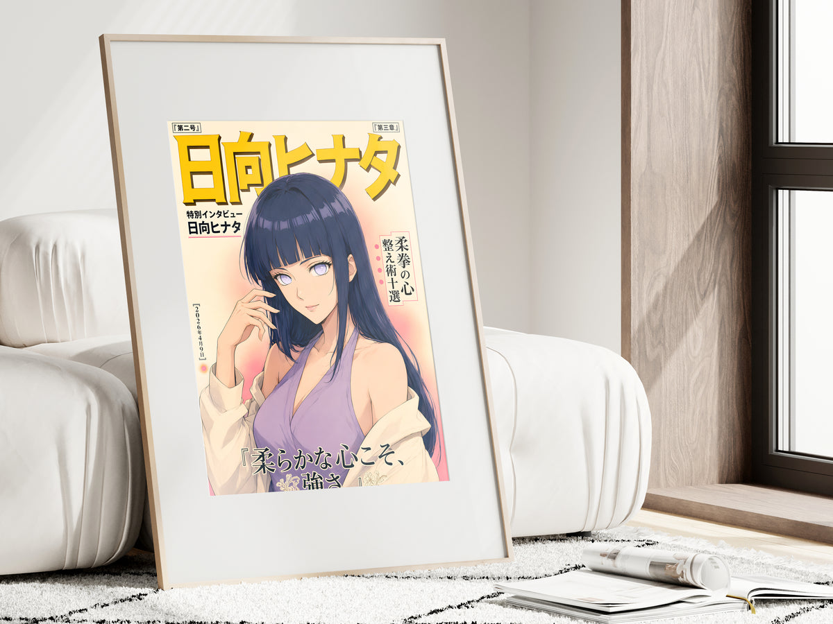 Naruto Hinata Lavender Magazine Cover Anime Poster — i01462