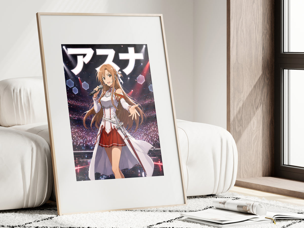Sword Art Online Asuna Concert Stage Anime Poster — i01462