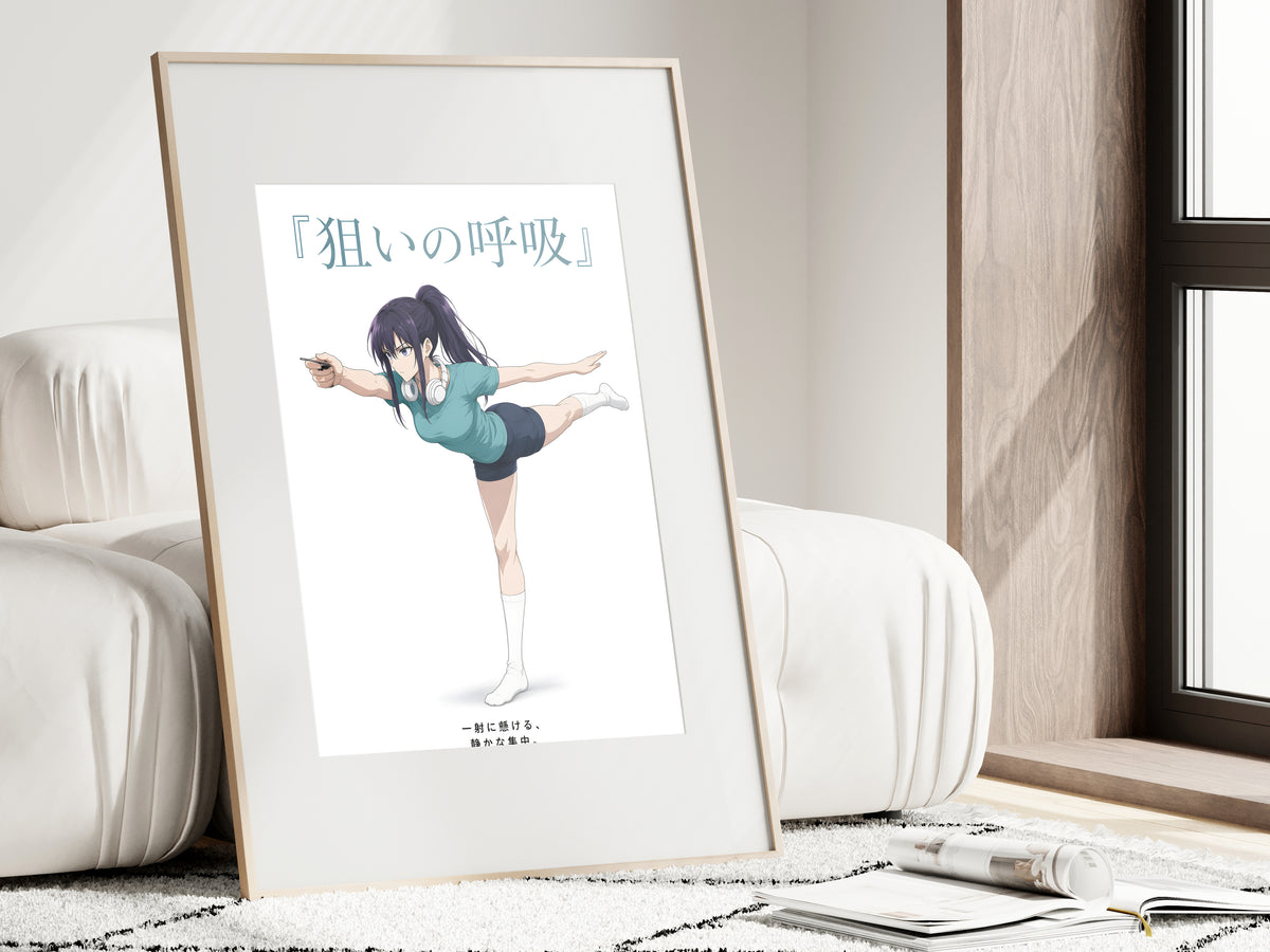 Kaiju No. 8 Mina Ashiro Balance Pose Anime Poster — i01462