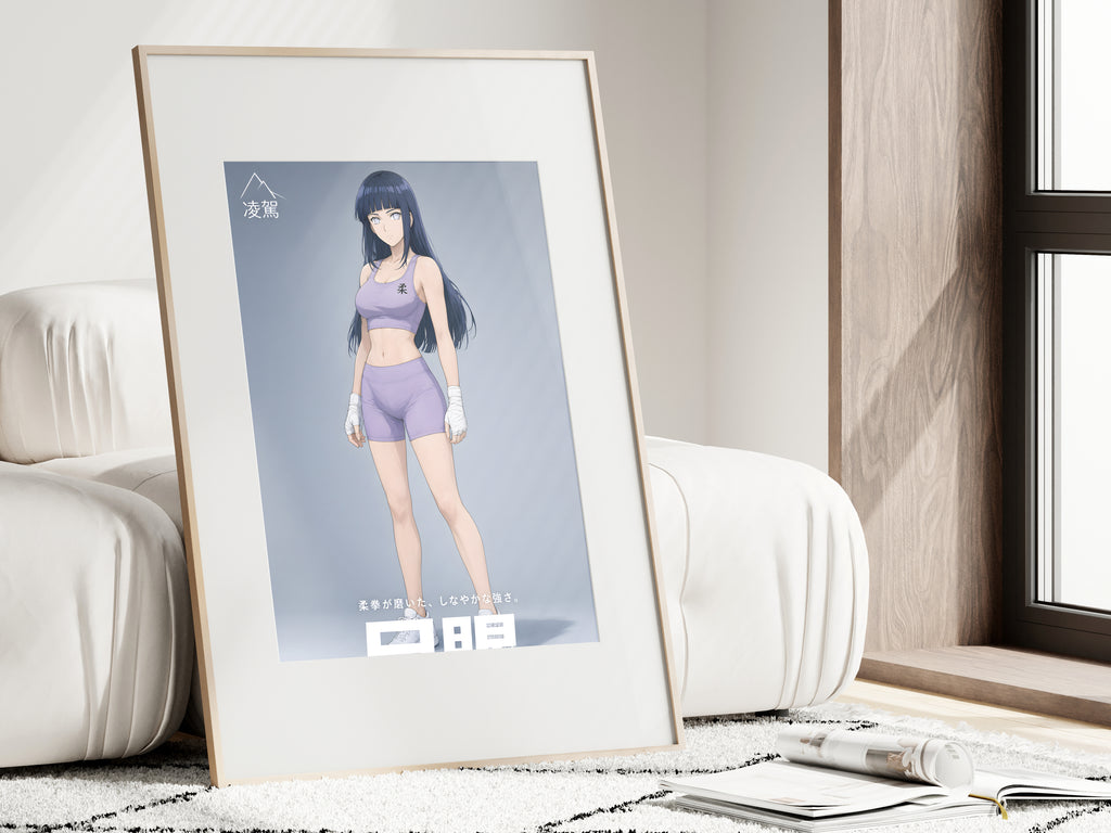 Naruto Hinata Lavender Athletic Anime Poster — i01462