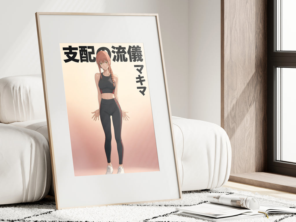 Chainsaw Man Makima Activewear Portrait Anime Poster — i01462