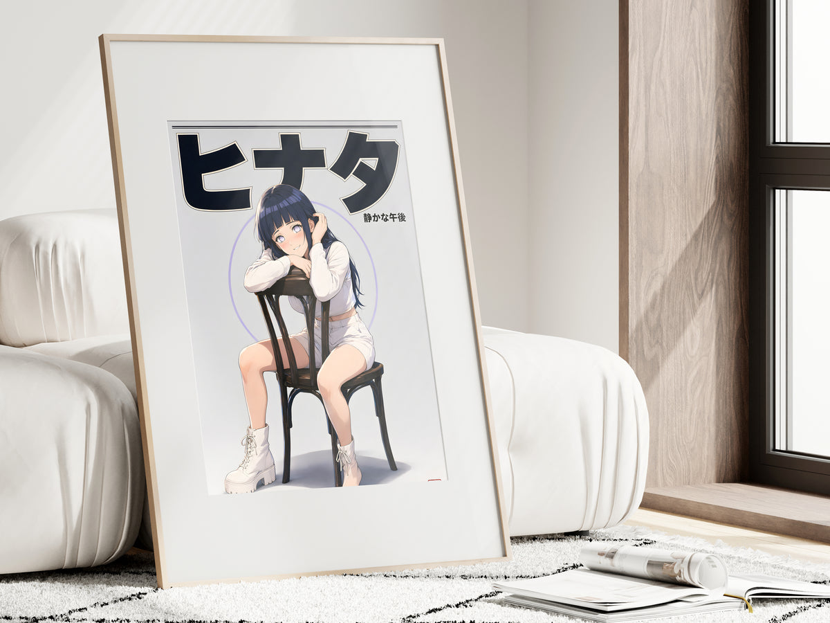 Naruto Hinata White Chair Studio Anime Poster — i01462