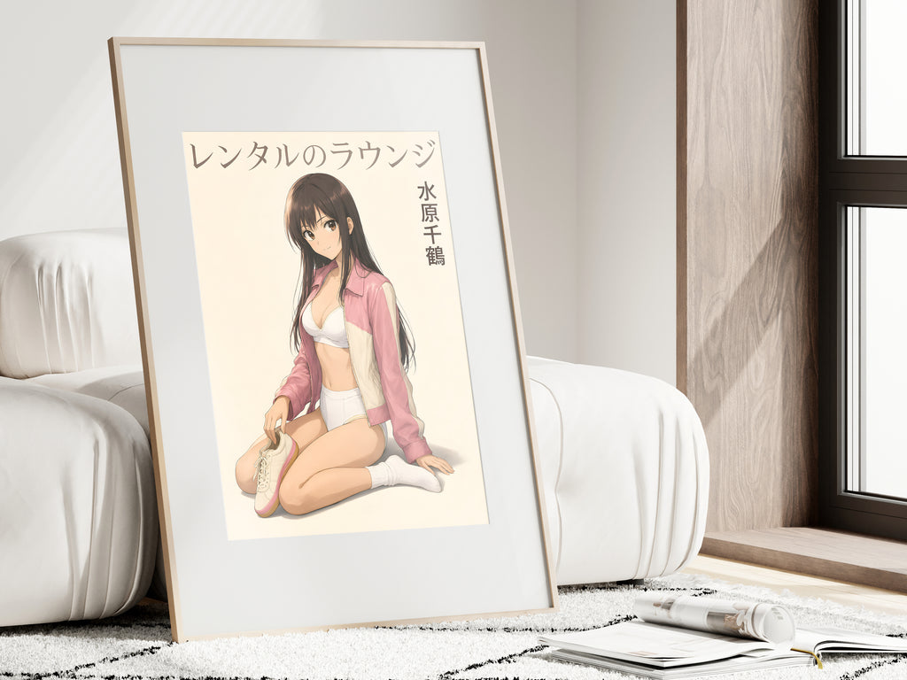 Rent-a-Girlfriend Chizuru Pink Lounge Fashion Anime Poster — i01462