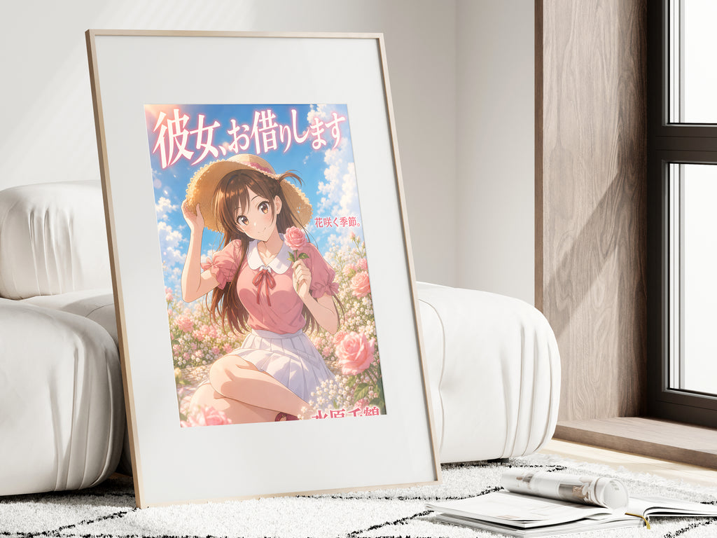 Rent-a-Girlfriend Chizuru Summer Flower Field Anime Poster — i01462