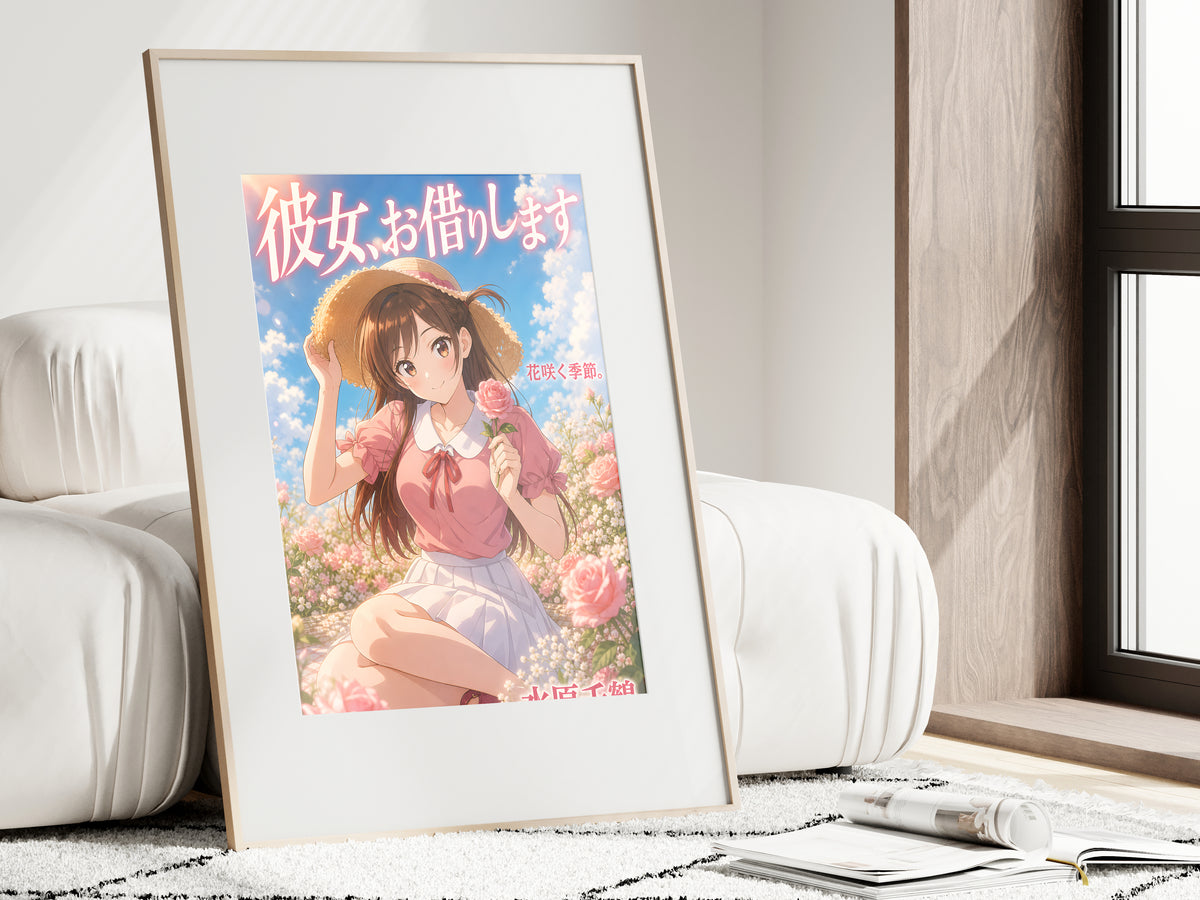 Rent-a-Girlfriend Chizuru Summer Flower Field Anime Poster — i01462