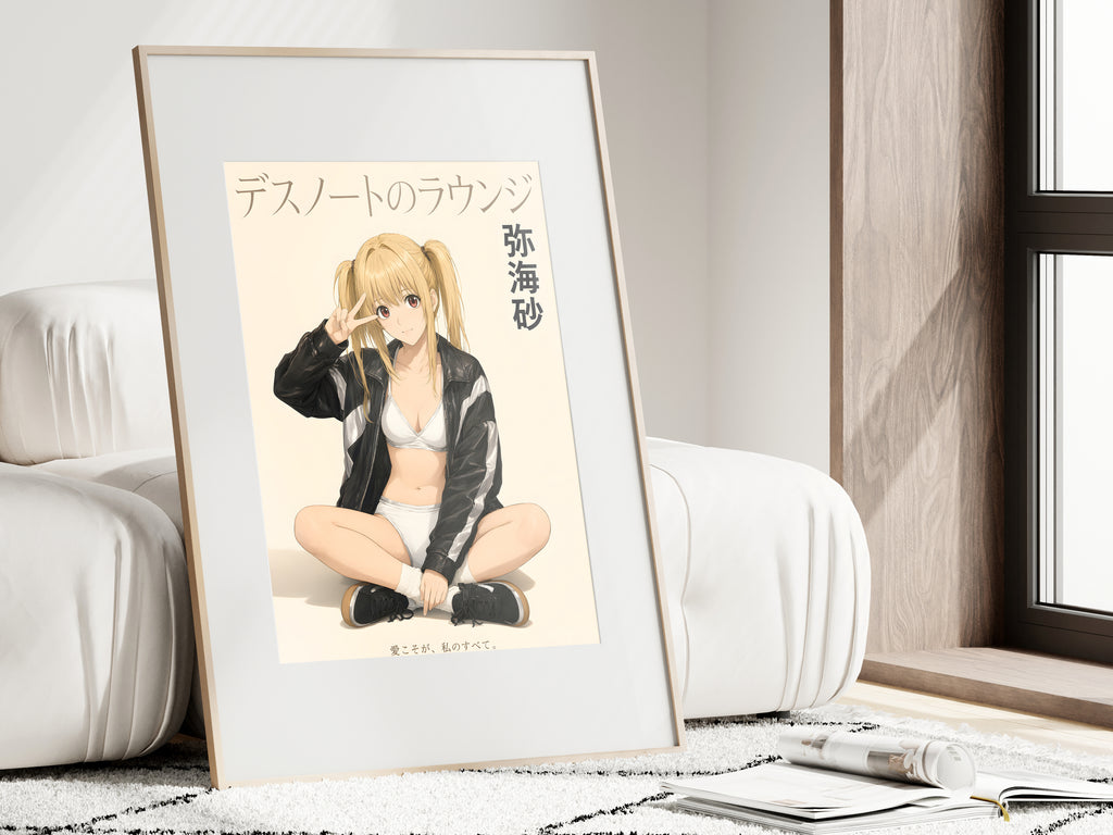 Death Note Misa Black Jacket Lounge Anime Poster — i01462