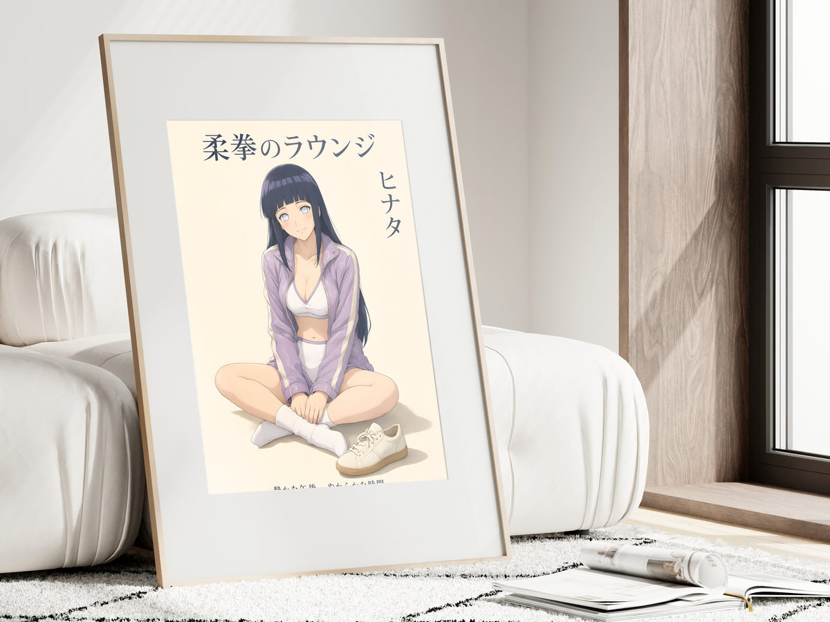 Naruto Hinata Lavender Lounge Anime Poster — i01462