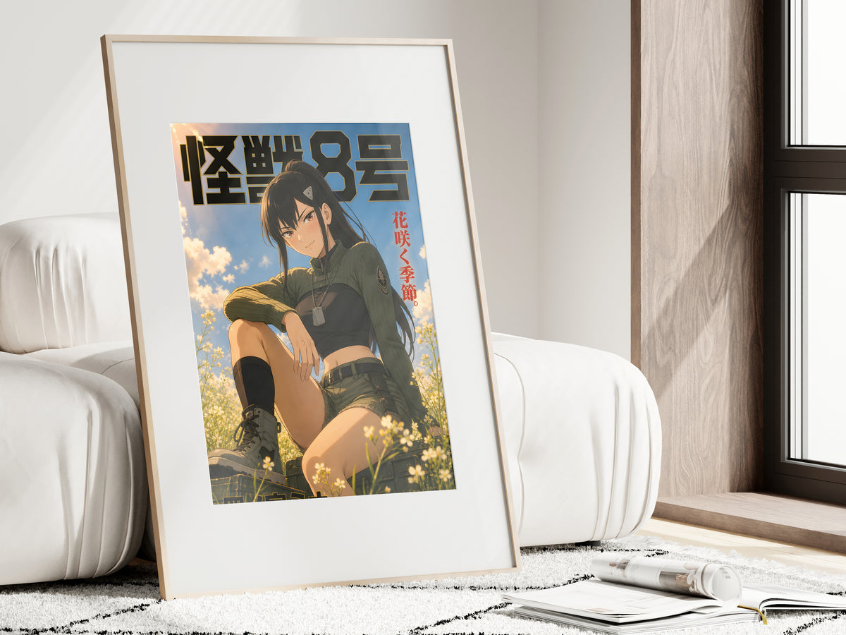Kaiju No. 8 Mina Ashiro Sunlit Meadow Editorial Anime Poster — i01462
