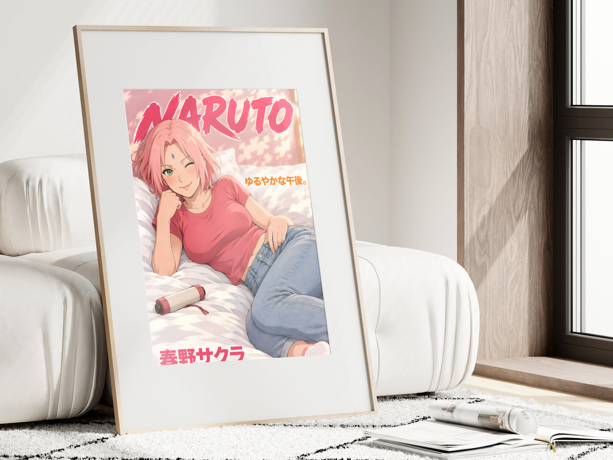 Naruto Sakura Sunlit Afternoon Anime Poster — i01462