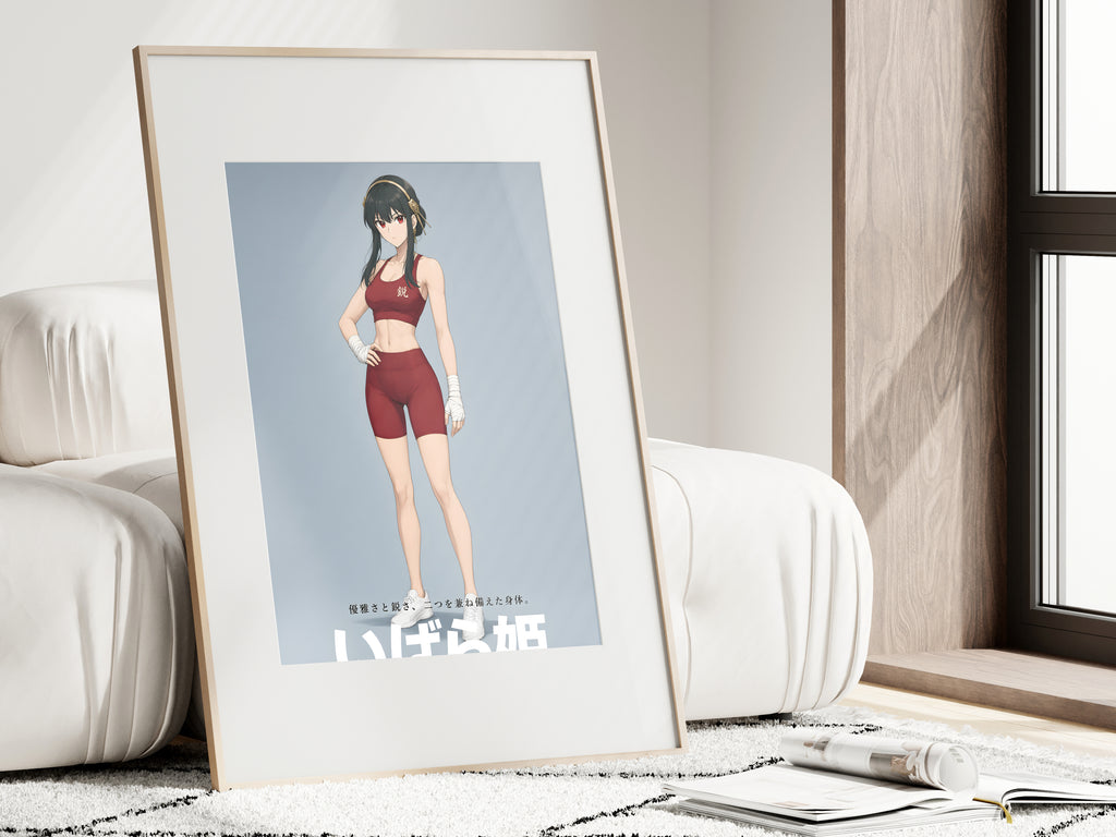 Spy x Family Yor Red Athletic Portrait Anime Poster — i01462