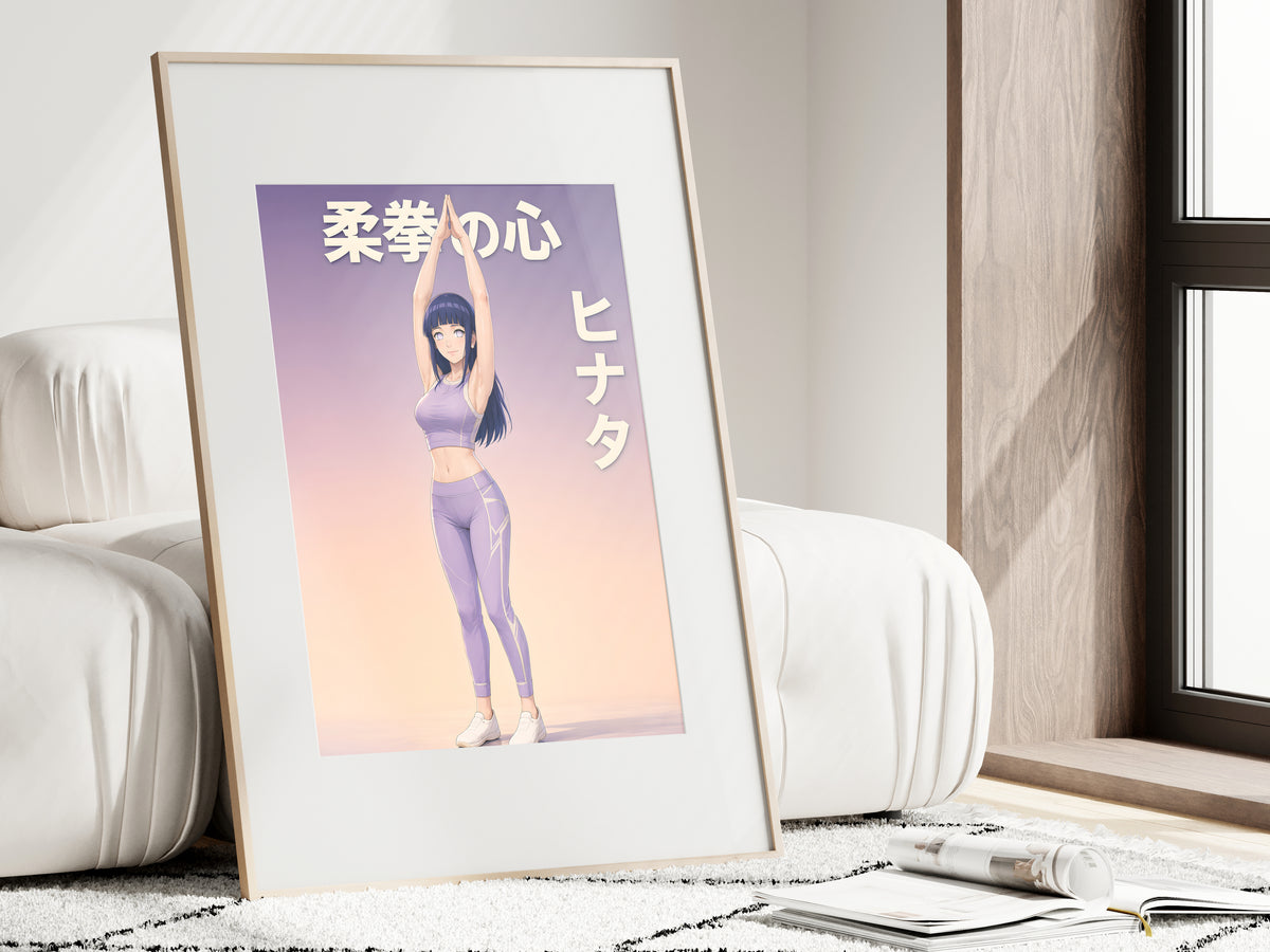 Naruto Hinata Lavender Stretch Anime Poster — i01462