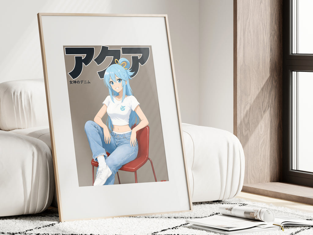 KonoSuba Aqua Denim Studio Anime Poster — i01462