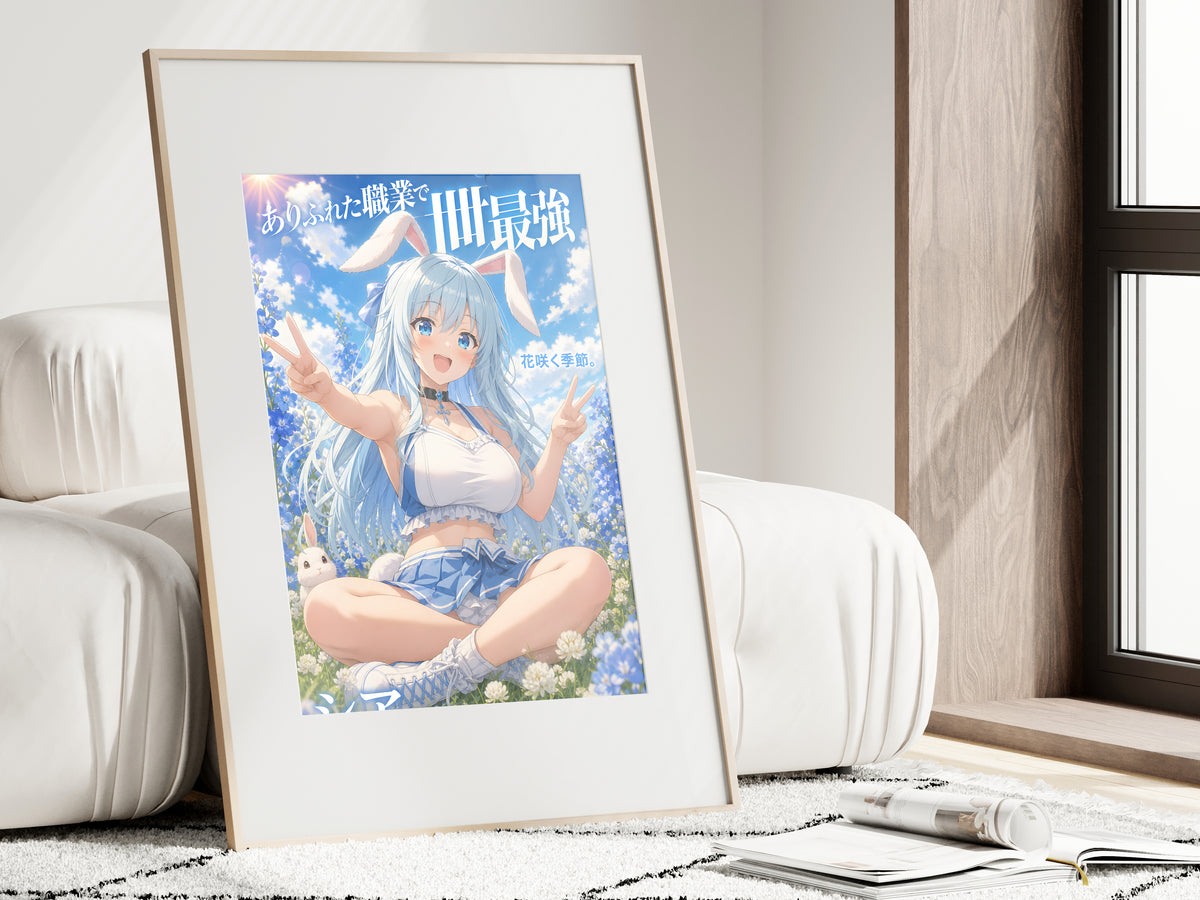 Arifureta Shea Blue Flower Meadow Anime Poster — i01462