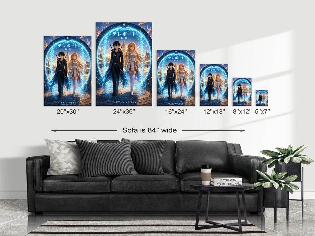 Sword Art Online Sao09 Teleport Gate Plaza Dark Fantasy Key Visual Anime Poster