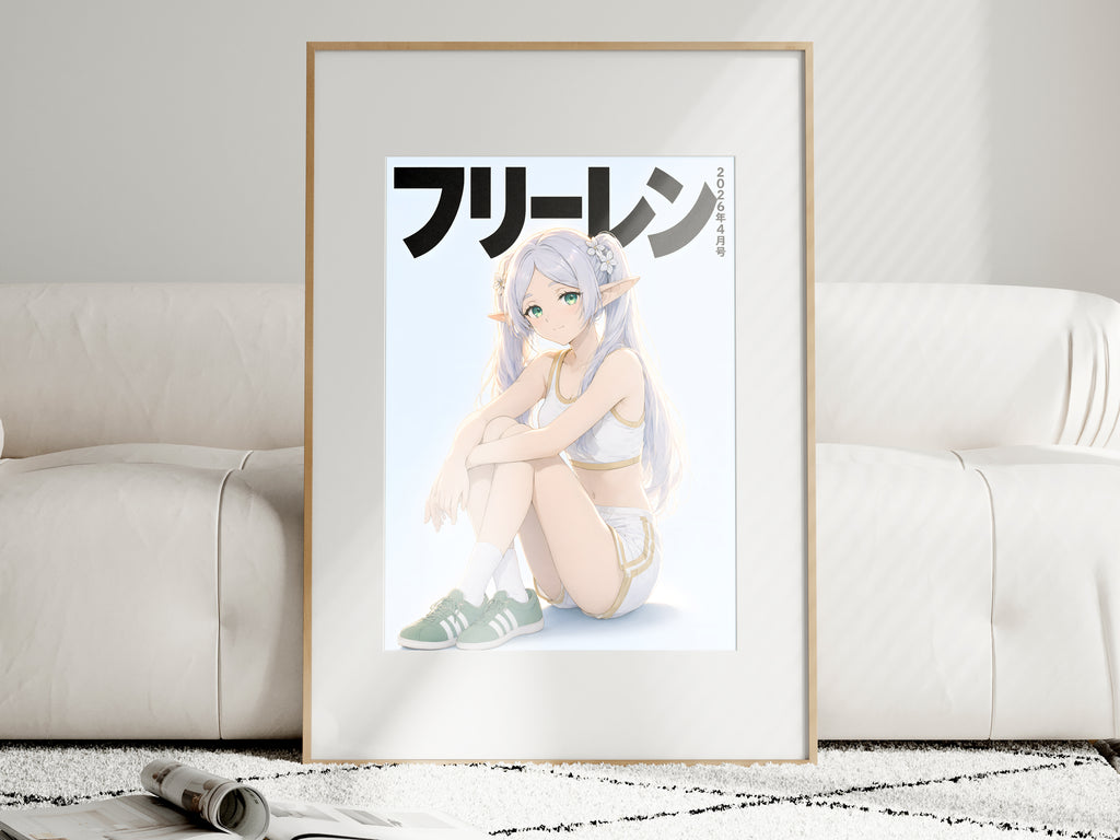 Frieren Sportswear Cover Anime Poster — i01463