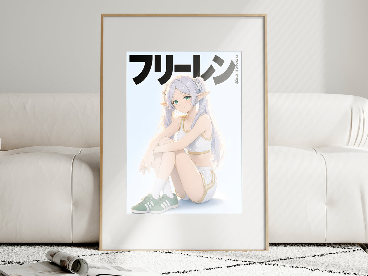 Frieren Sportswear Cover Anime Poster — i01463