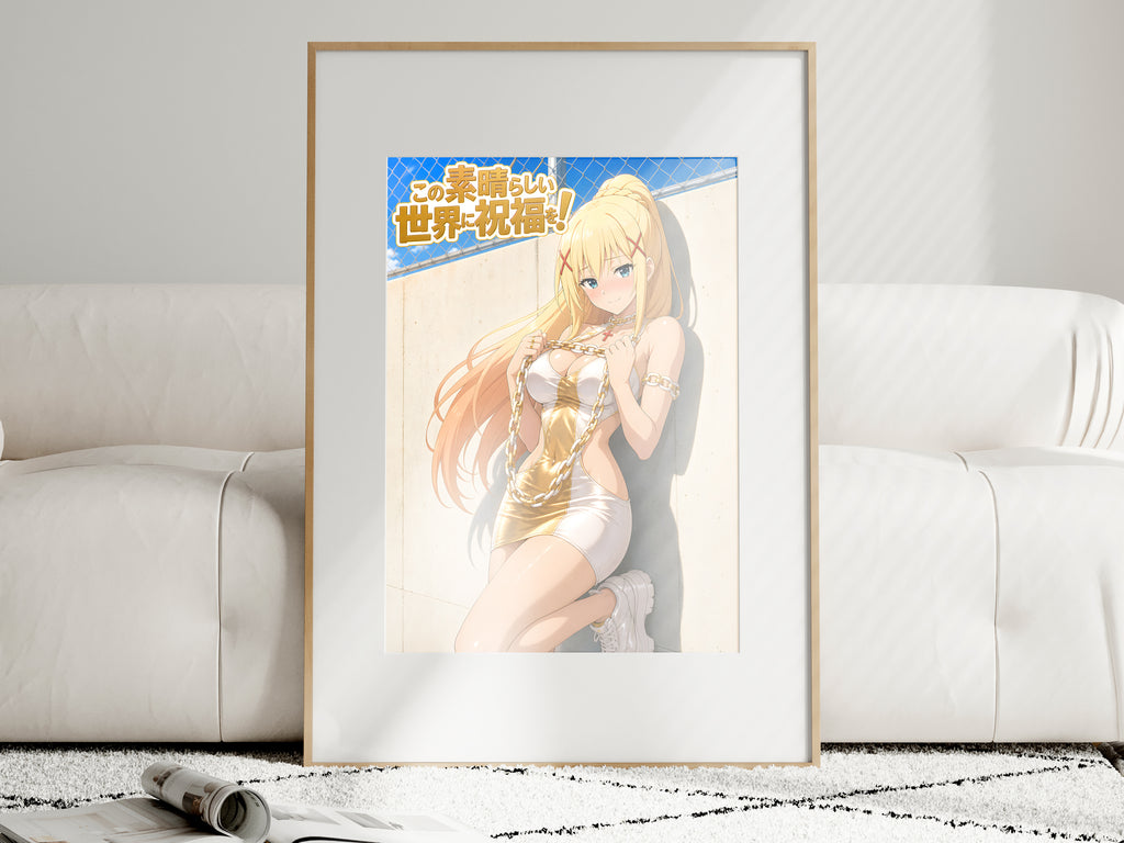 KonoSuba Darkness Gold Summer Fashion Anime Poster — i01463
