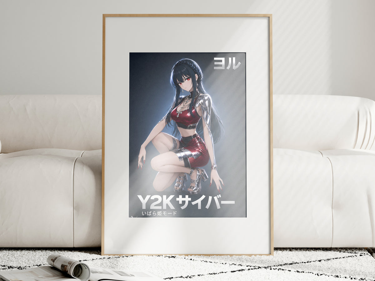 Spy x Family Yor Metallic Y2K Portrait Anime Poster — i01463