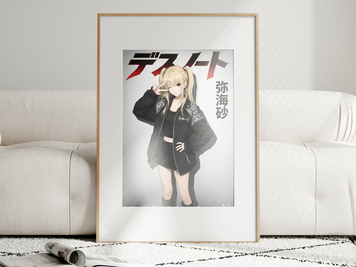 Death Note Misa Black Streetwear Anime Poster — i01463