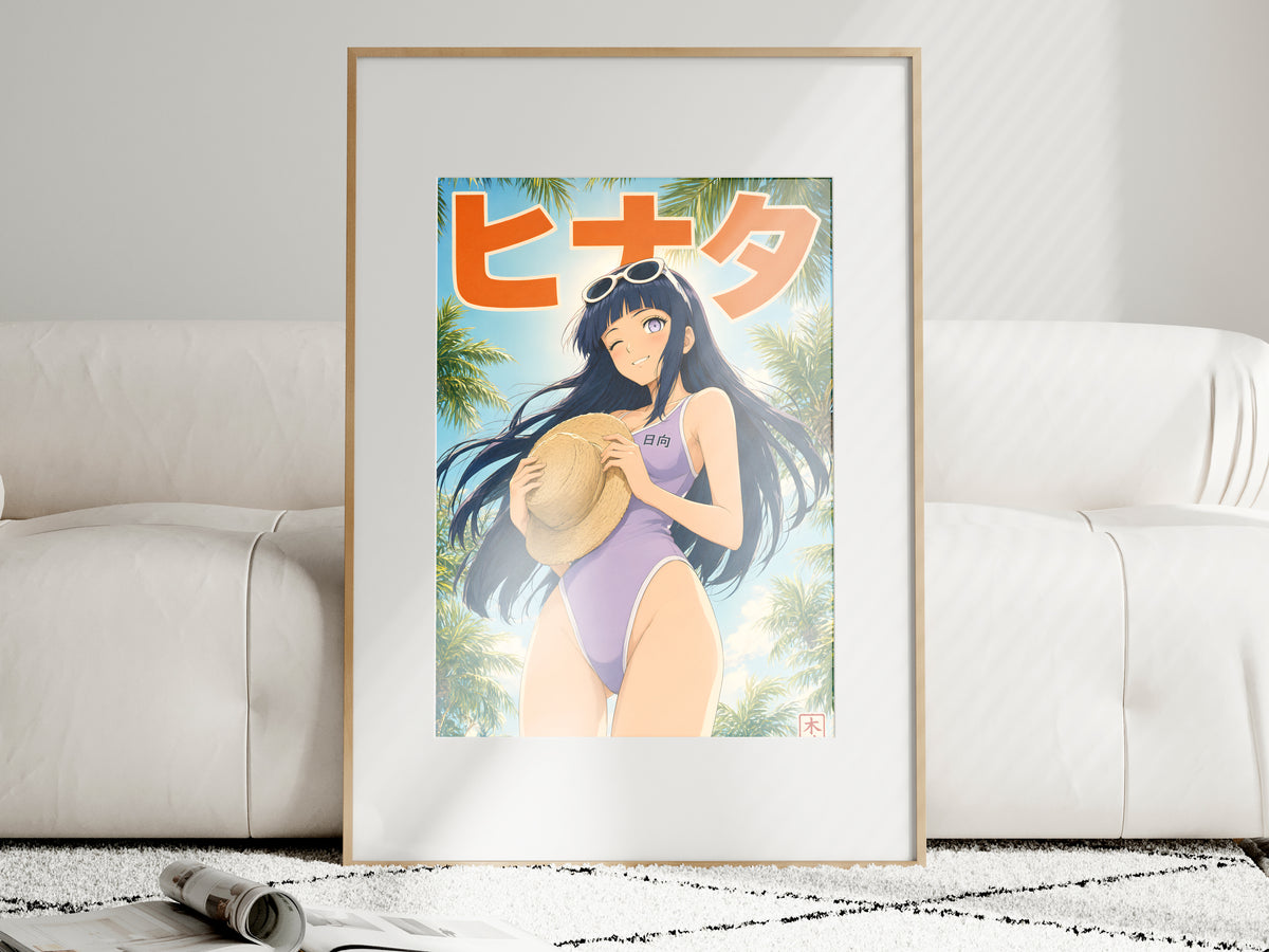 Naruto Hinata Tropical Sky Anime Poster — i01463