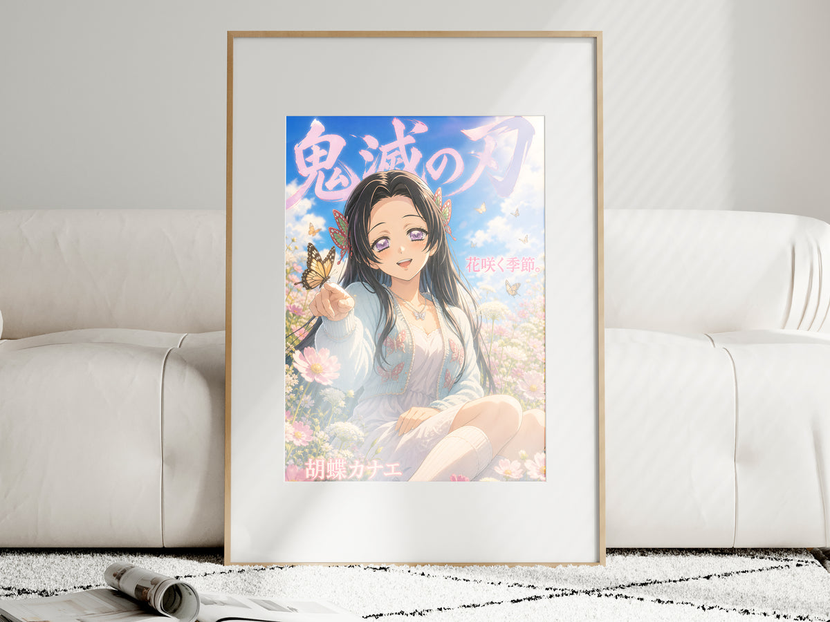 Demon Slayer Kanae Butterfly Meadow Anime Poster — i01463