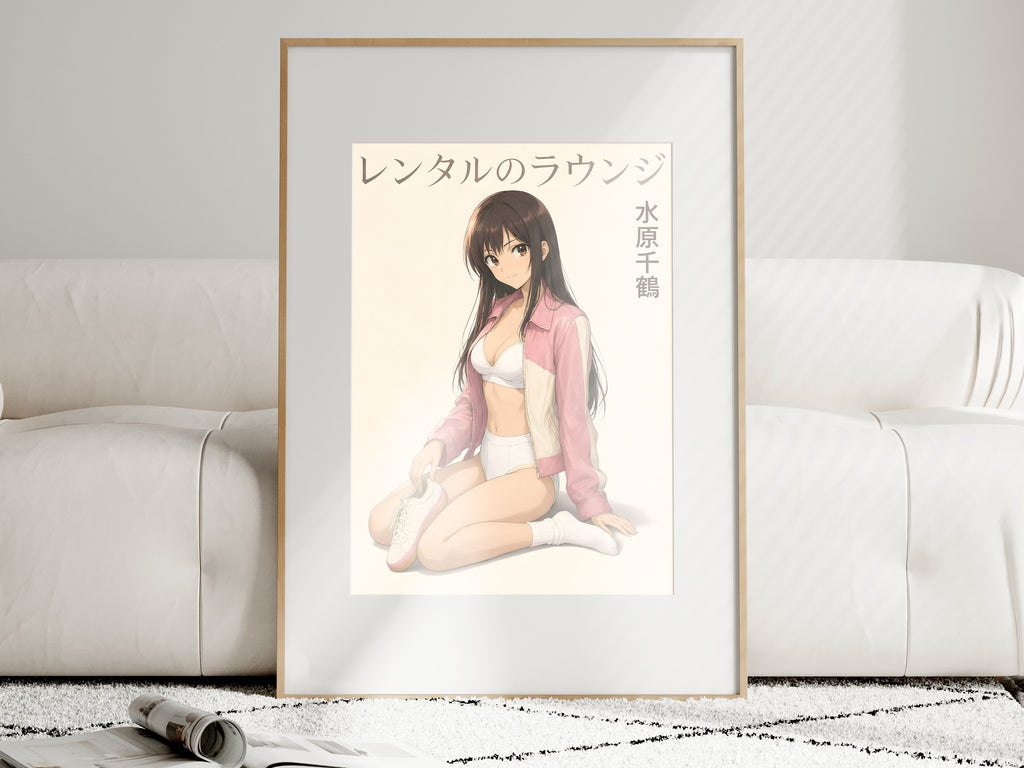 Rent-a-Girlfriend Chizuru Pink Lounge Fashion Anime Poster — i01463