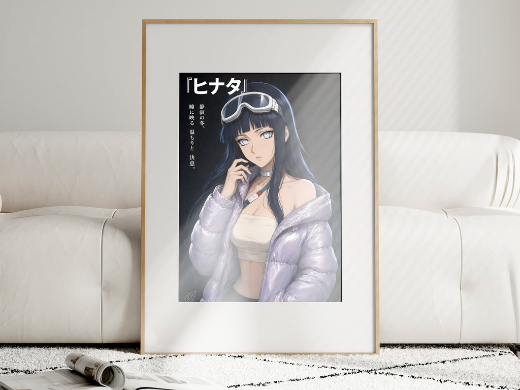 Naruto Hinata Lavender Puffer Editorial Anime Poster — i01463
