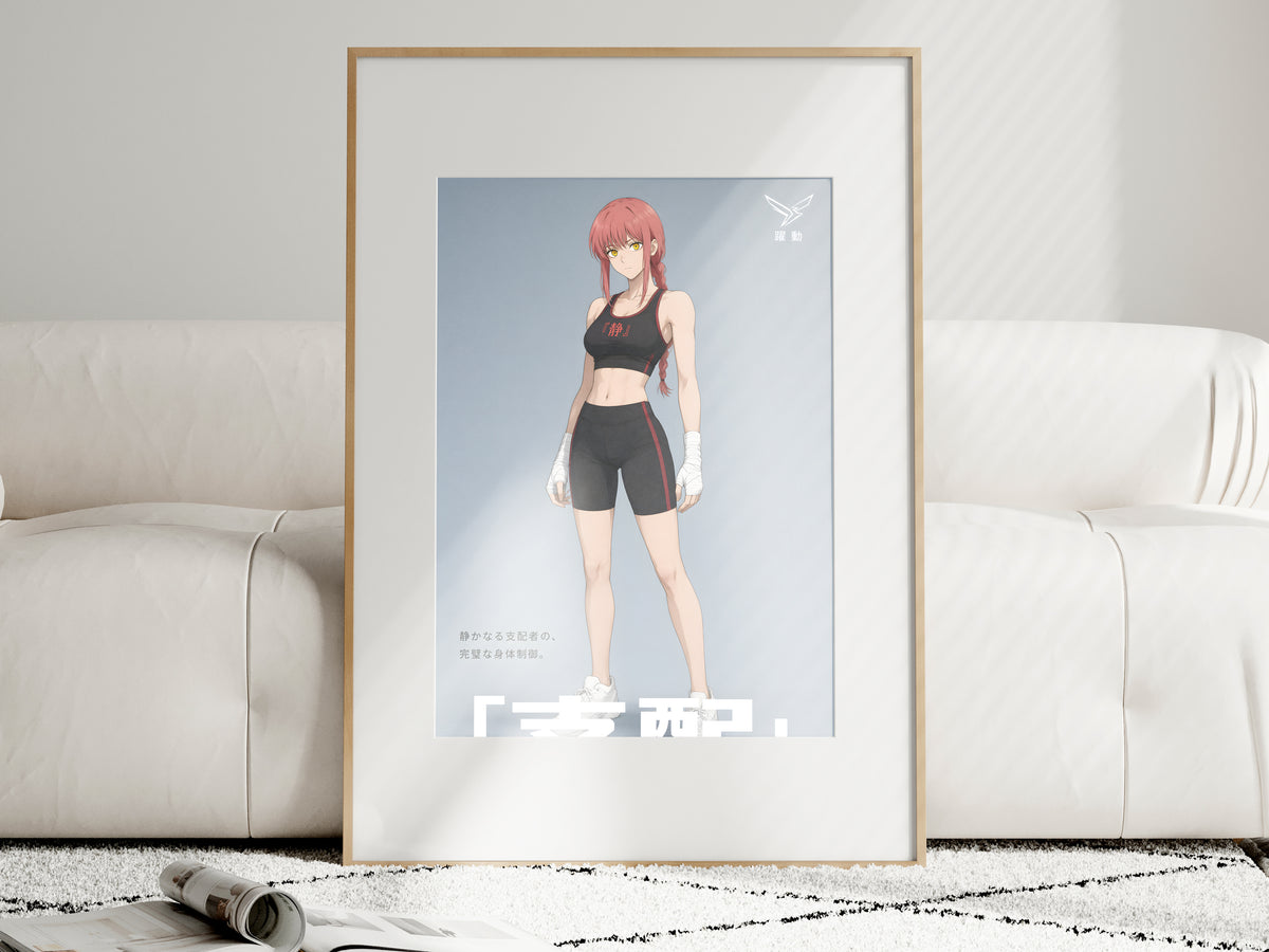 Chainsaw Man Makima Athletic Portrait Anime Poster — i01463