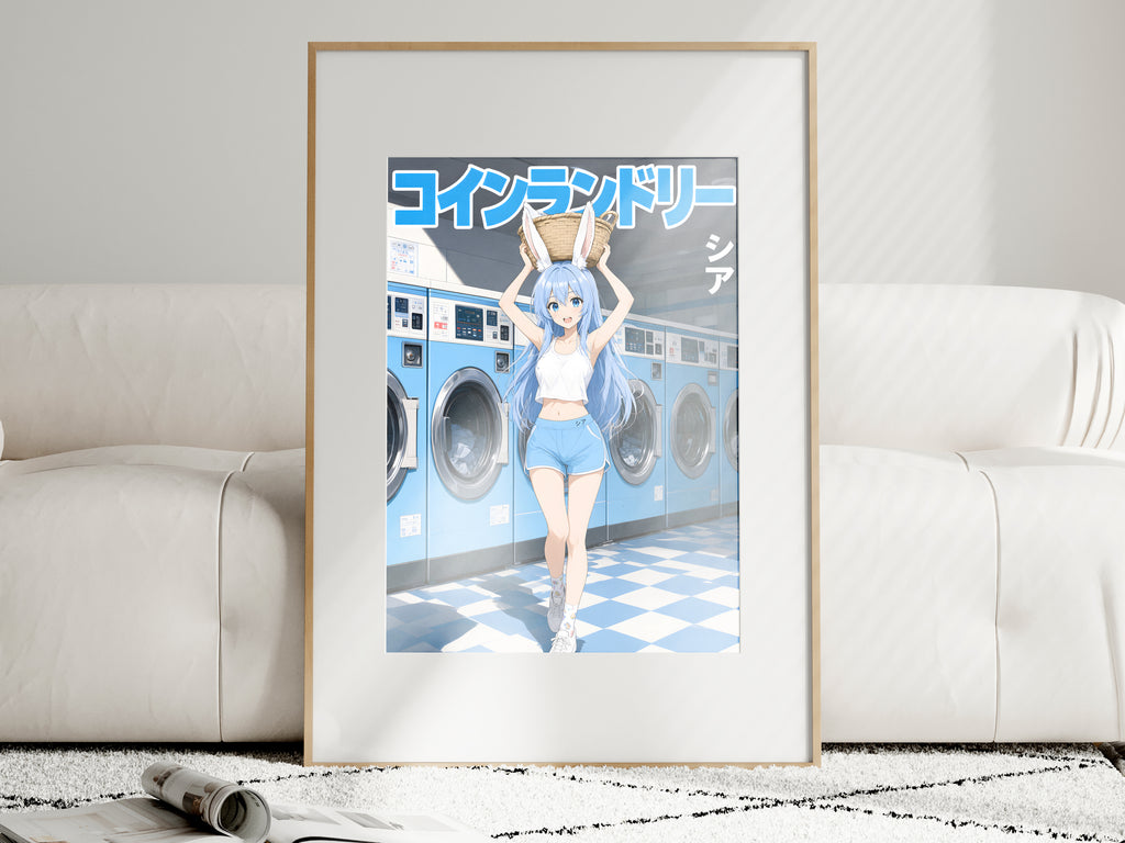 Arifureta Shea Blue Laundry Day Anime Poster — i01463