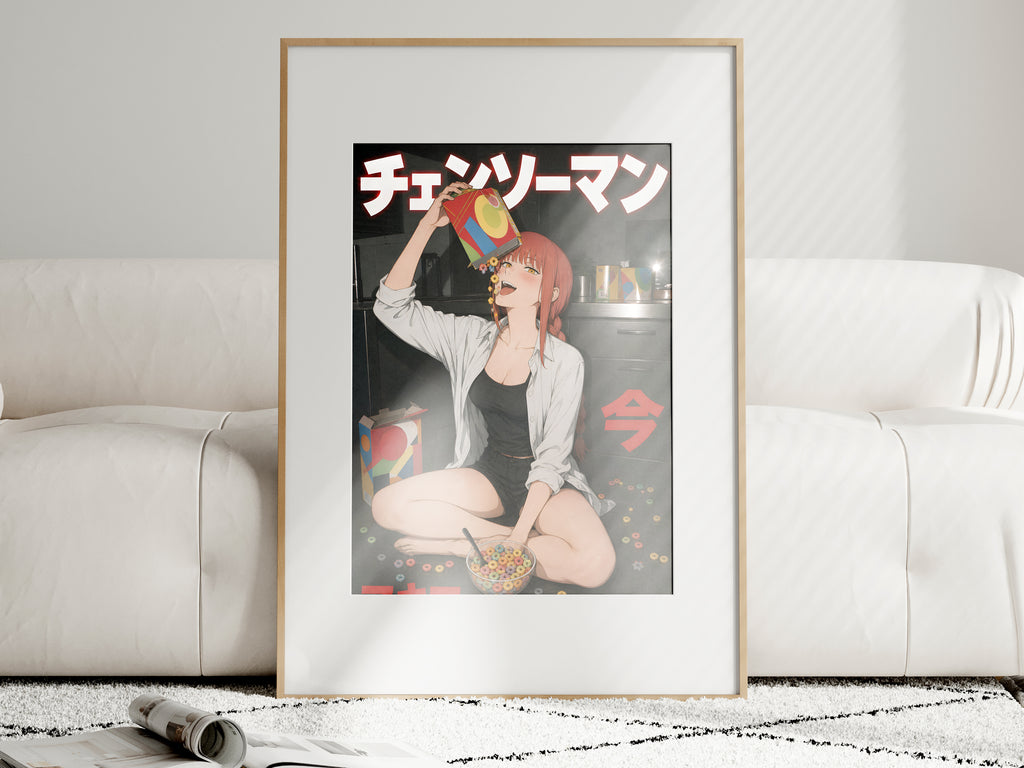 Chainsaw Man Makima Midnight Cereal Portrait Anime Poster — i01463