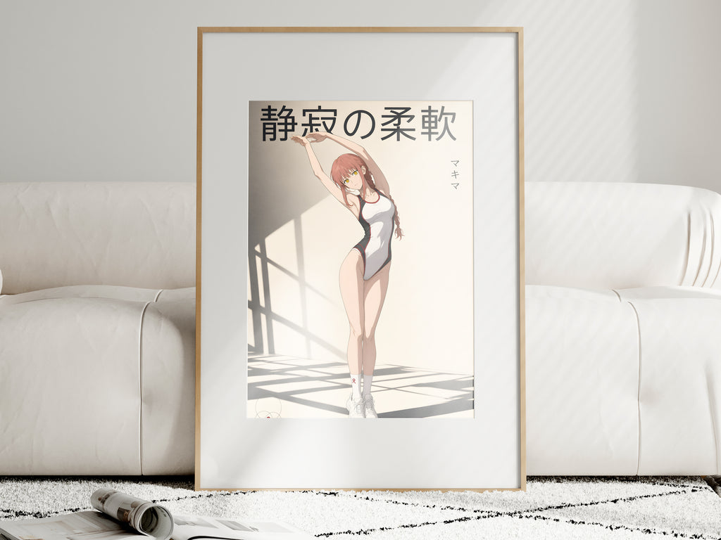 Chainsaw Man Makima Stretch Pose Anime Poster — i01463