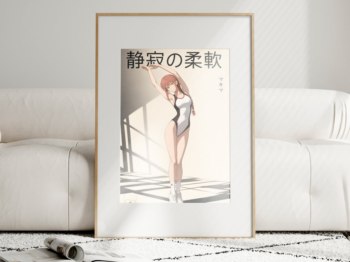 Chainsaw Man Makima Stretch Pose Anime Poster — i01463