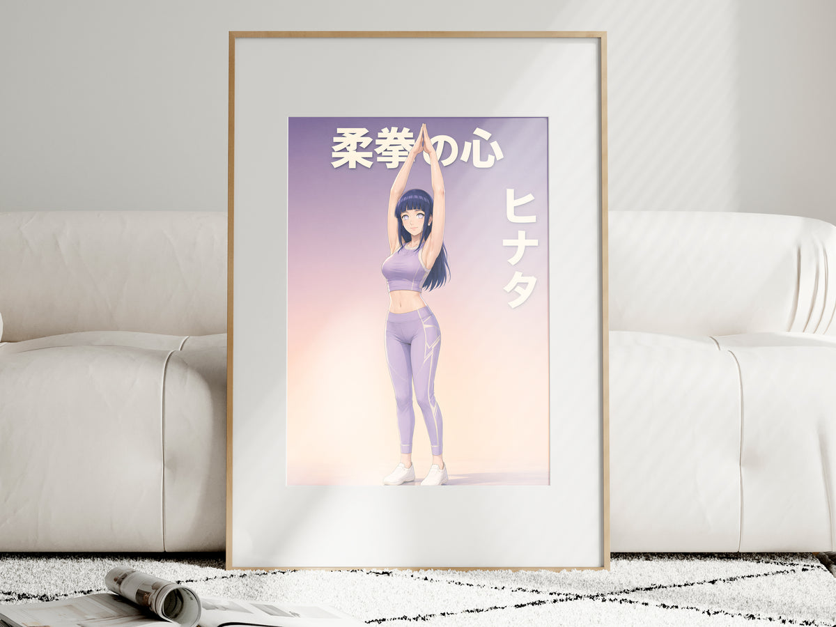 Naruto Hinata Lavender Stretch Anime Poster — i01463