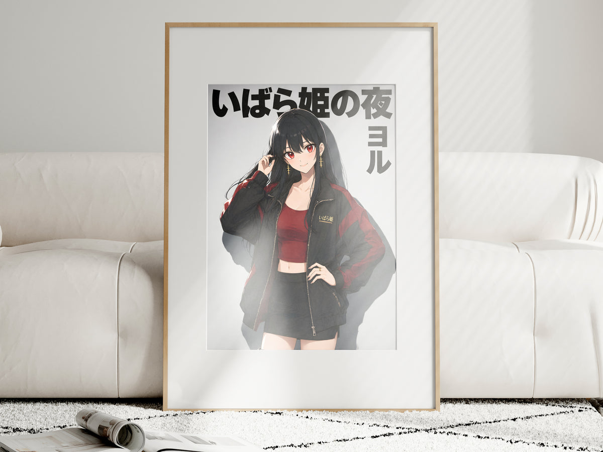 Spy x Family Yor Black Motorcycle Jacket Portrait Anime Poster — i01463