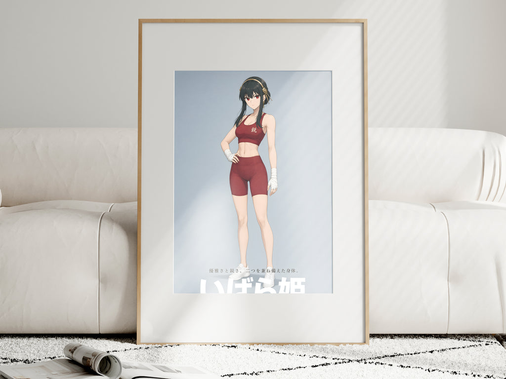 Spy x Family Yor Red Athletic Portrait Anime Poster — i01463