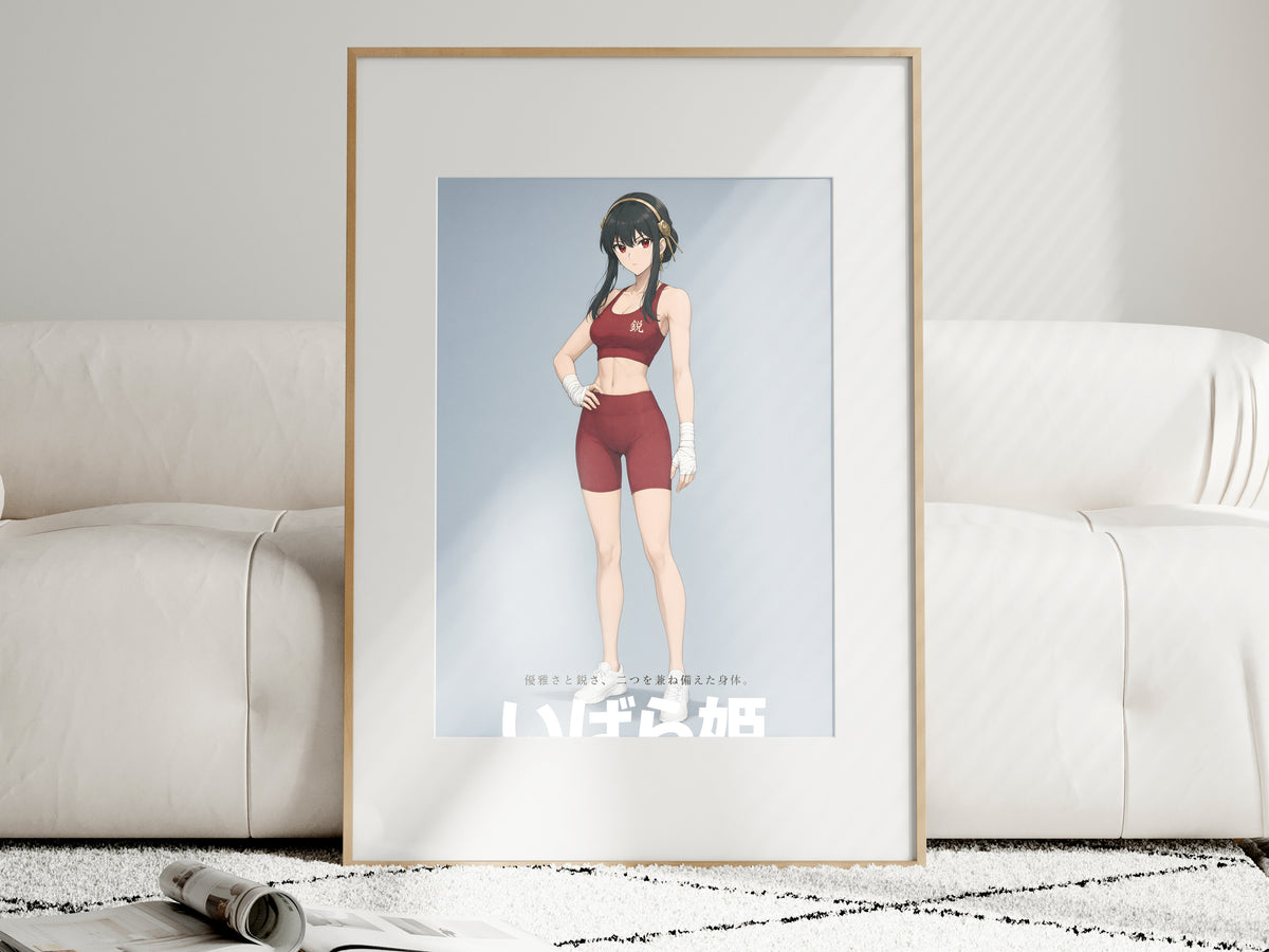 Spy x Family Yor Red Athletic Portrait Anime Poster — i01463