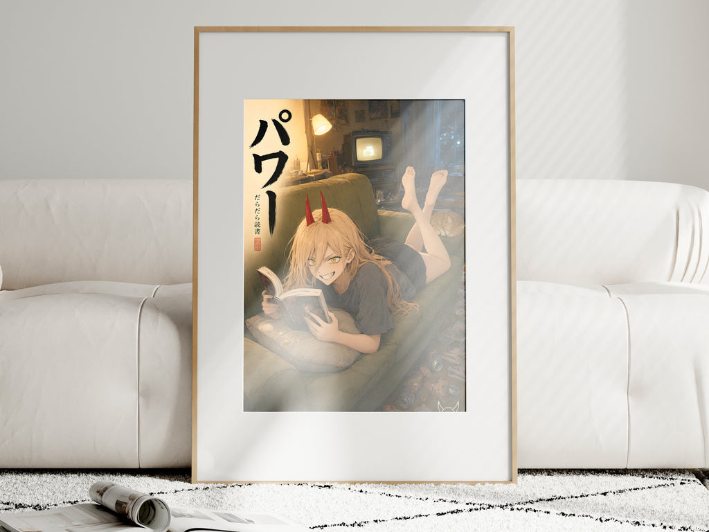 Chainsaw Man Power Cozy Couch Manga Anime Poster — i01463