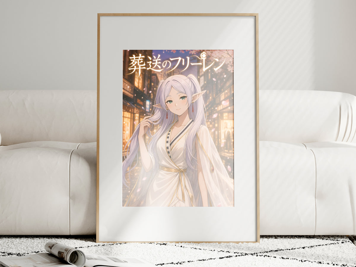 Frieren Golden City Fashion Anime Poster — i01463