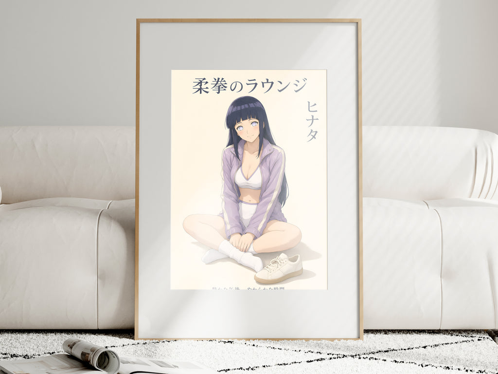 Naruto Hinata Lavender Lounge Anime Poster — i01463