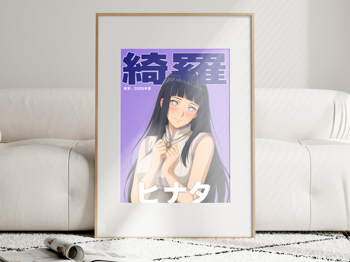 Naruto Hinata Lavender Portrait Anime Poster — i01463
