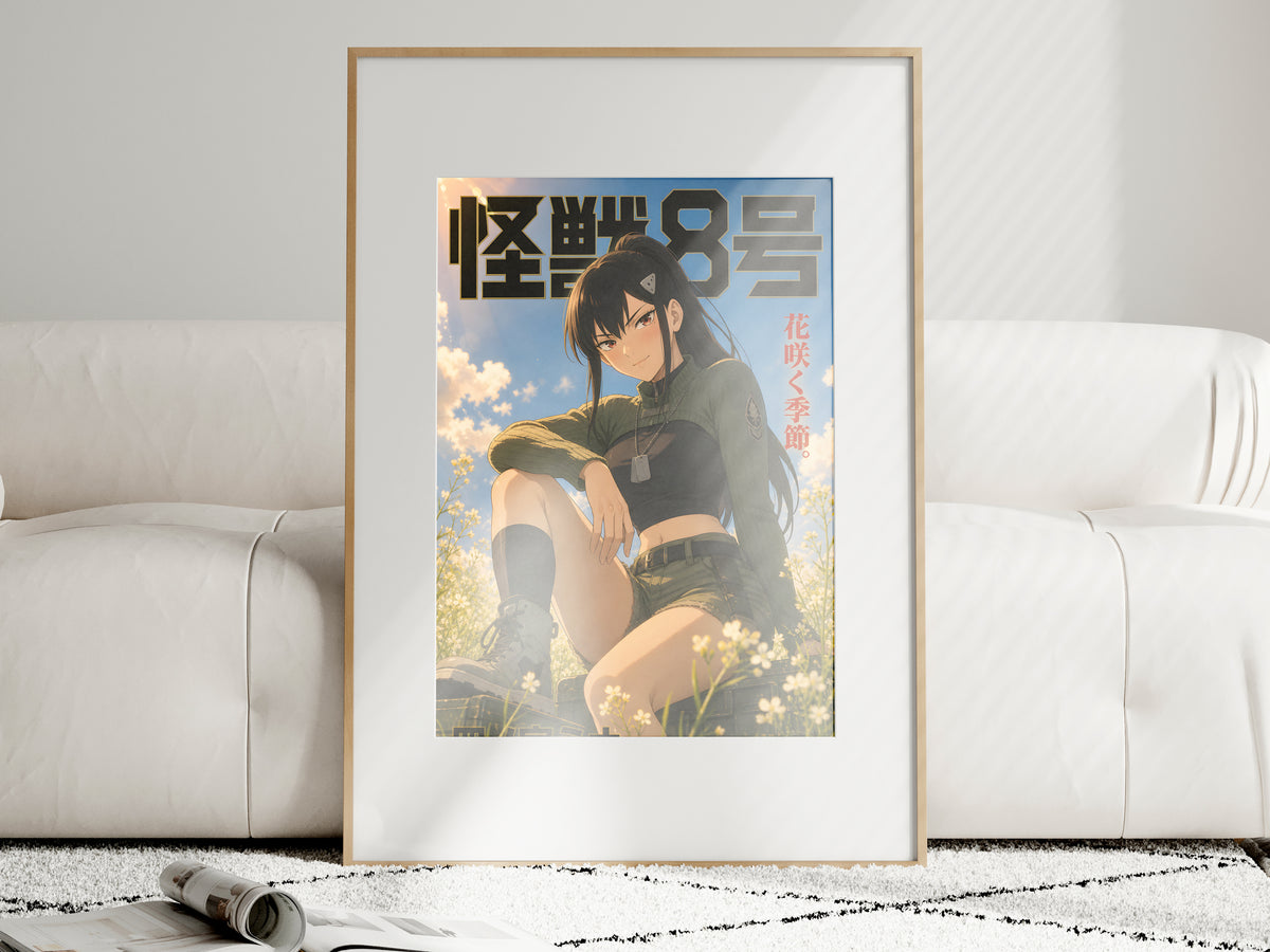 Kaiju No. 8 Mina Ashiro Sunlit Meadow Editorial Anime Poster — i01463